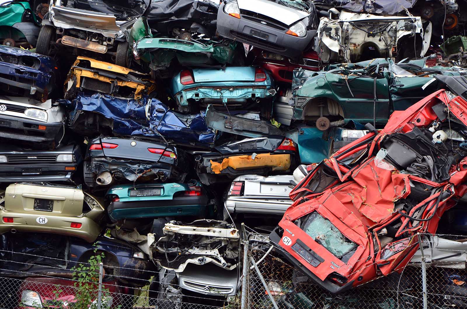 Epaves de voitures