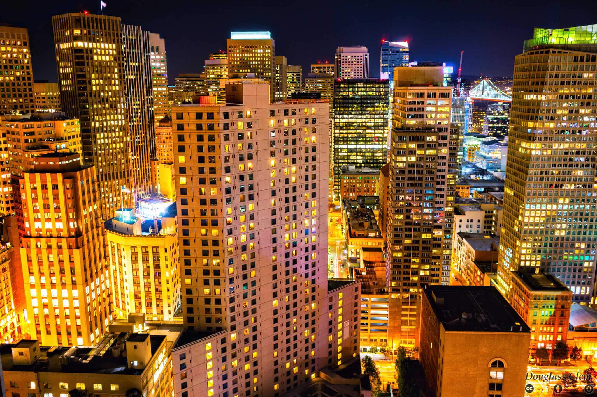 Eclairages San Francisco Nuit Wikimedia Commons