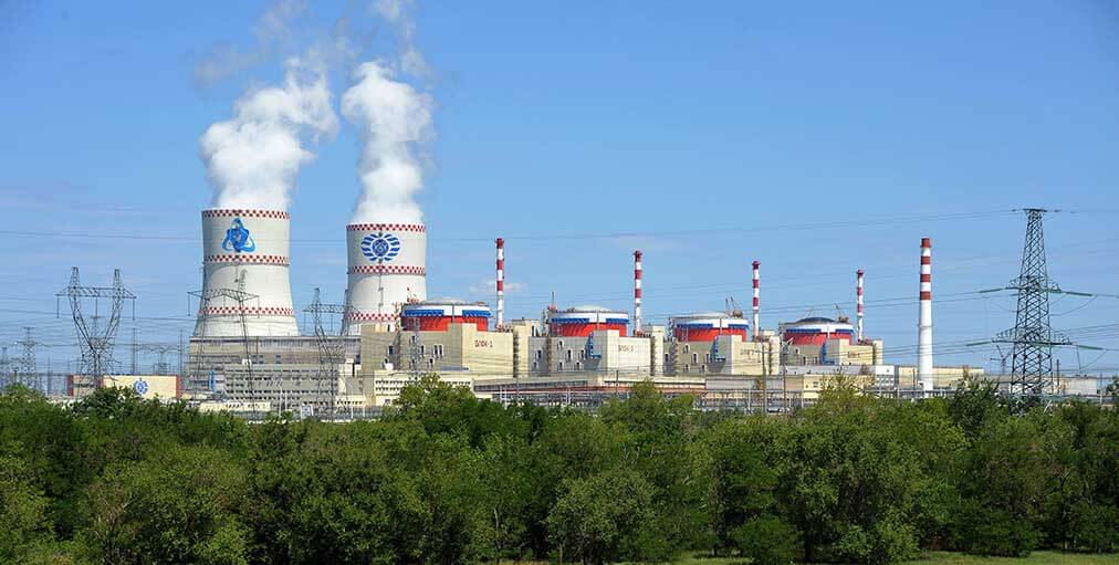 Les quatre réacteurs de la Centrale nucleaire de Rostov Wikimedia Commons